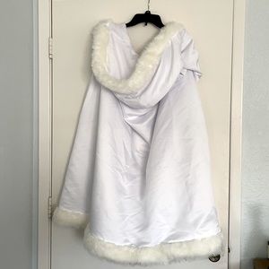 White hooded cloak